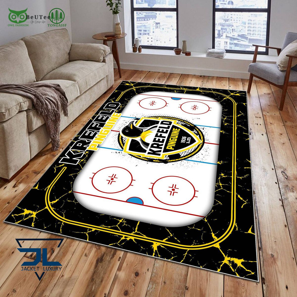Krefeld Pinguine Germany Ice Hockey Team Carpet Rug