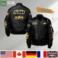 KTM Racing Motor Custom Flag 3D Bomber Jacket