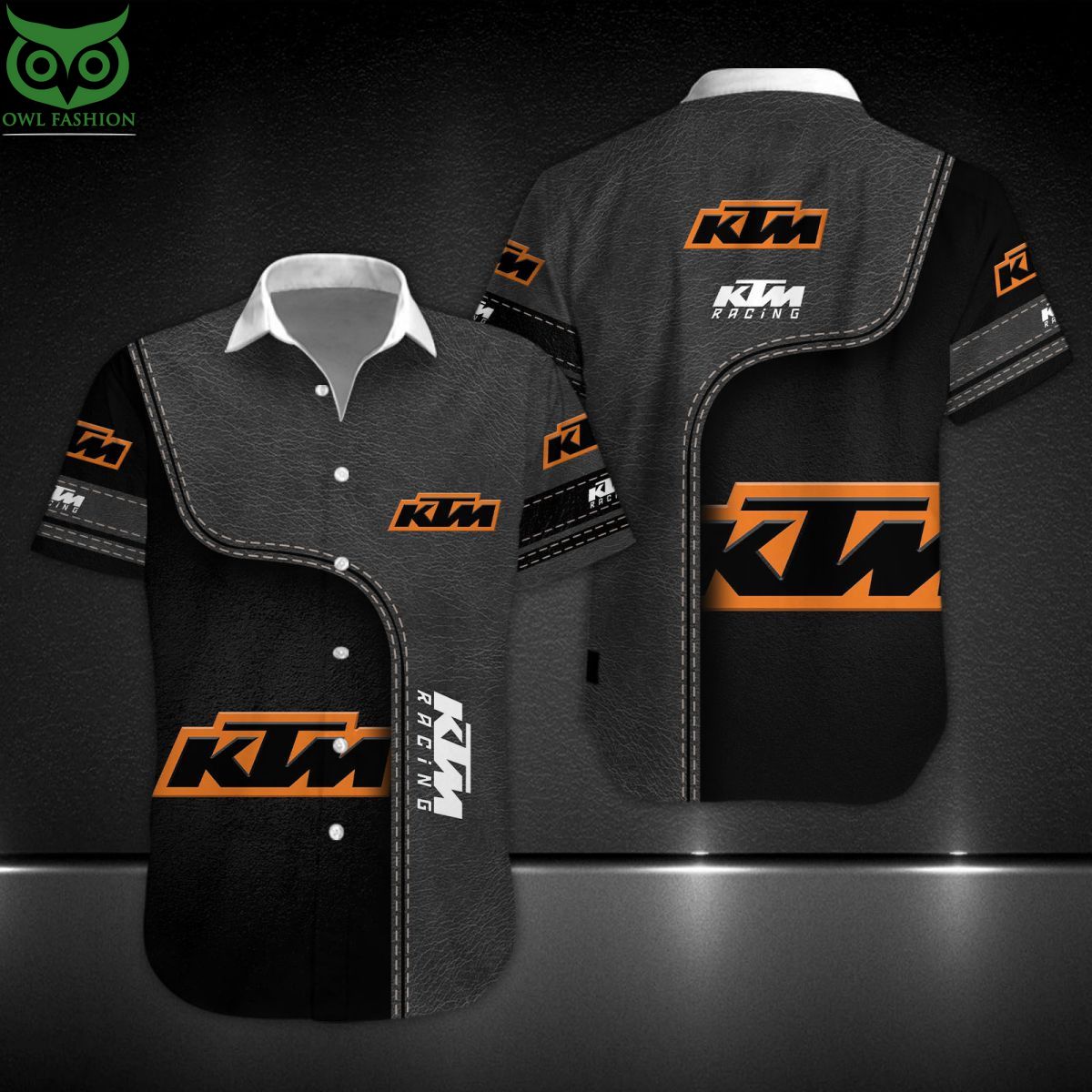 KTM Racing Motorcycle Brand Custom Hawaiian Shirt Short