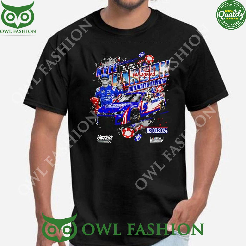 Kyle Larson Checkered Flag Sports 2024 Pennzoil 400 Race Win Dominates At Vegas Tee 2D Sweatshirt