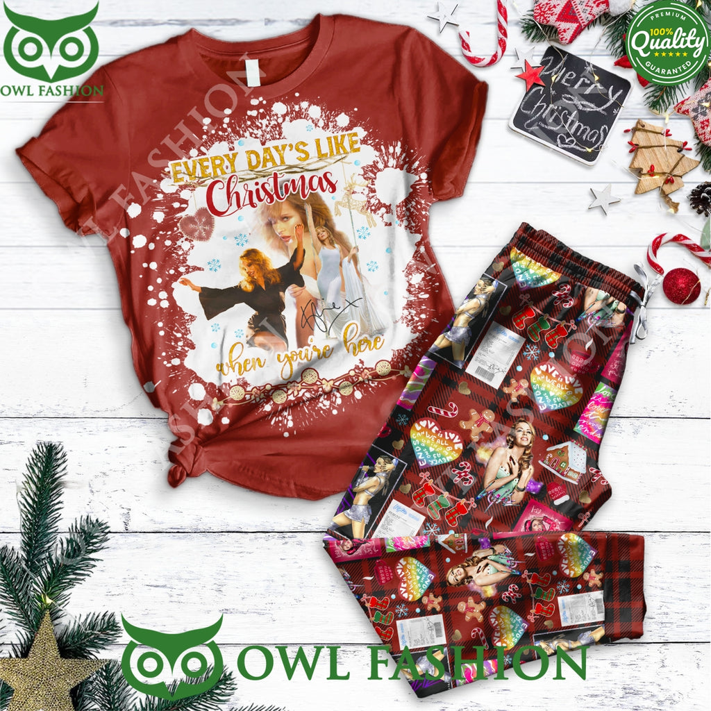 Kylie Minogue Everyday’s Like Christmas When You’re Here Pajamas