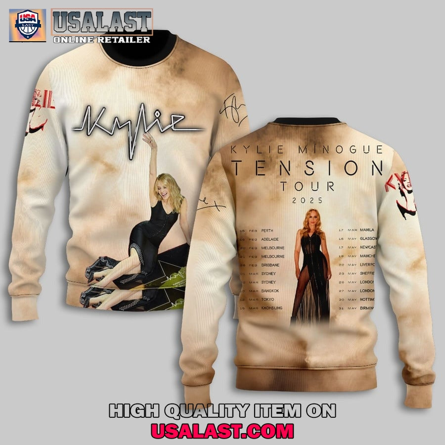 Kylie Minogue Tension Tour 2025 3D Shirt