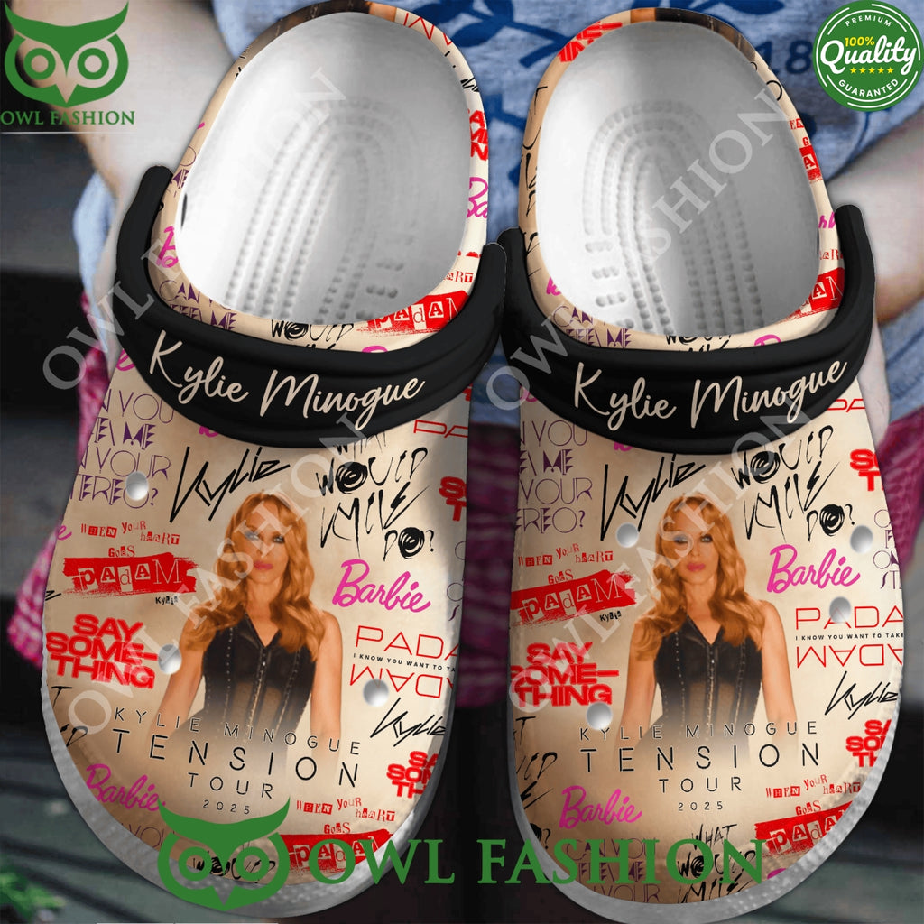 Kylie Minogue Tension Tour 2025 Australian Singer Crocs