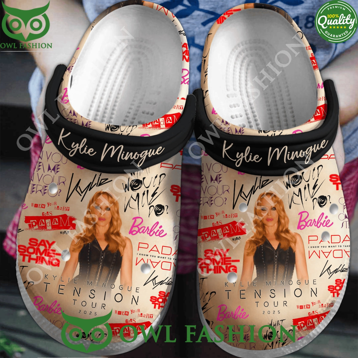 Kylie Minogue Tension Tour 2025 Australian Singer Crocs