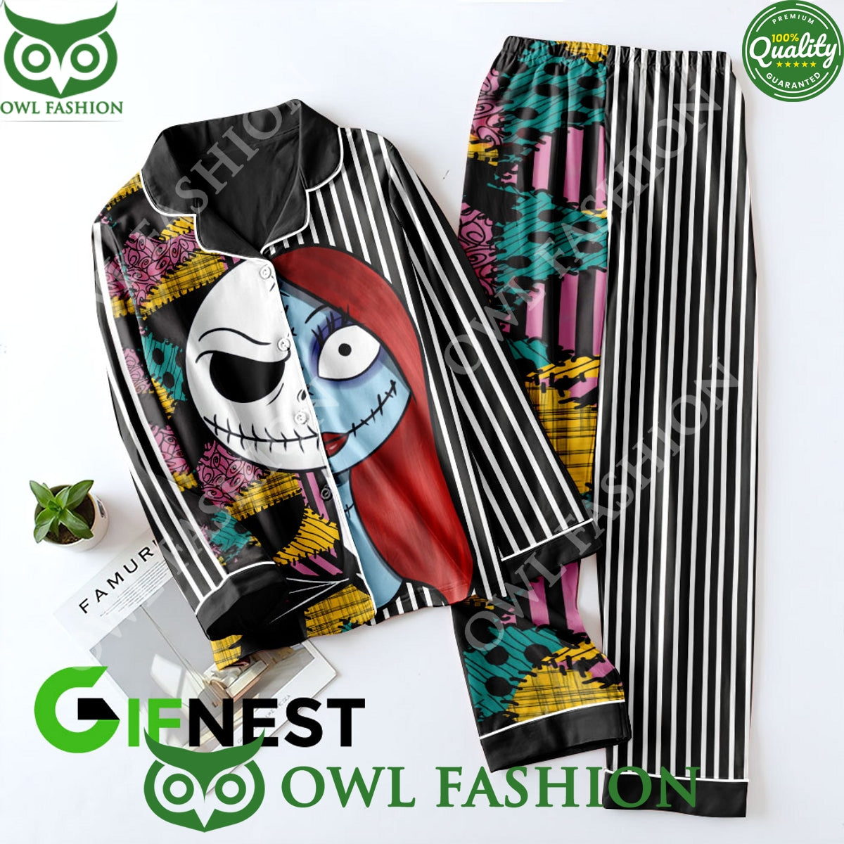 The Nightmare Before Christmas Halloween Horror Pajamas Set