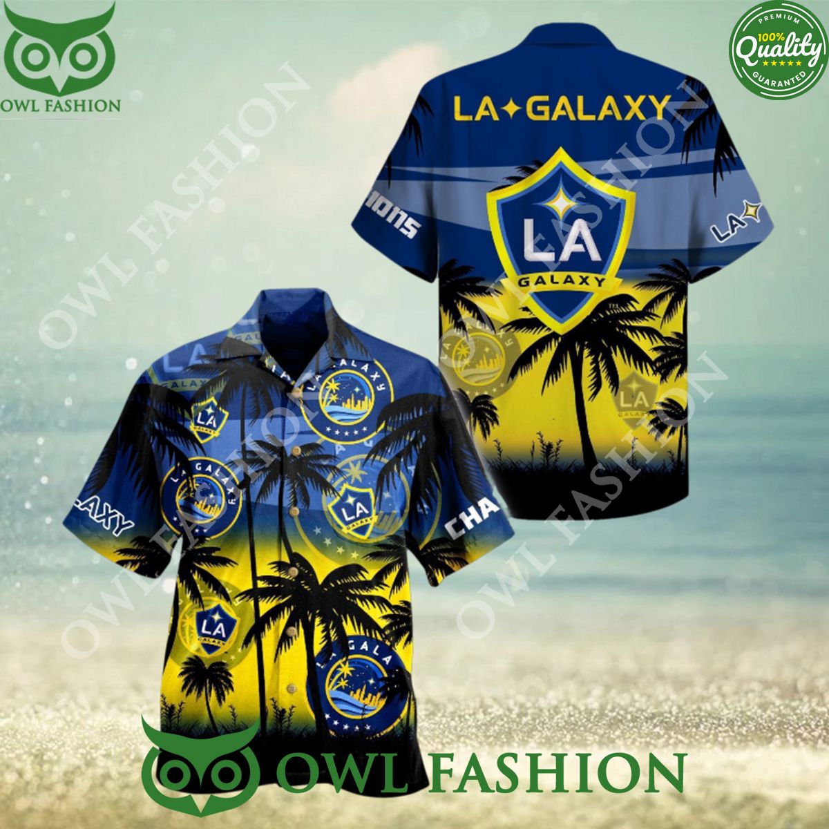 La Galaxy MLS America Football Team Hawaiian Shirt