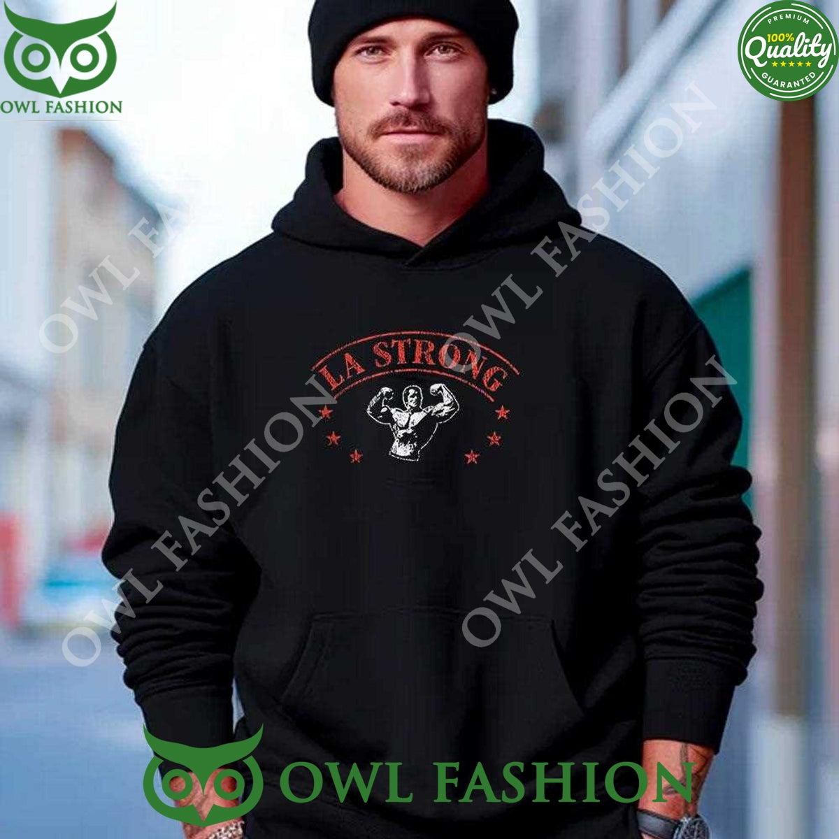 LA Strong Stars Black 2025 Sweatshirt