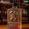 Labor Day A Tribute to Working People Whiskey Bottle