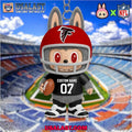 Labubu In Atlanta Falcons Custom Acrylic Keychain