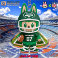 Labubu In New York Jets Custom Acrylic Keychain