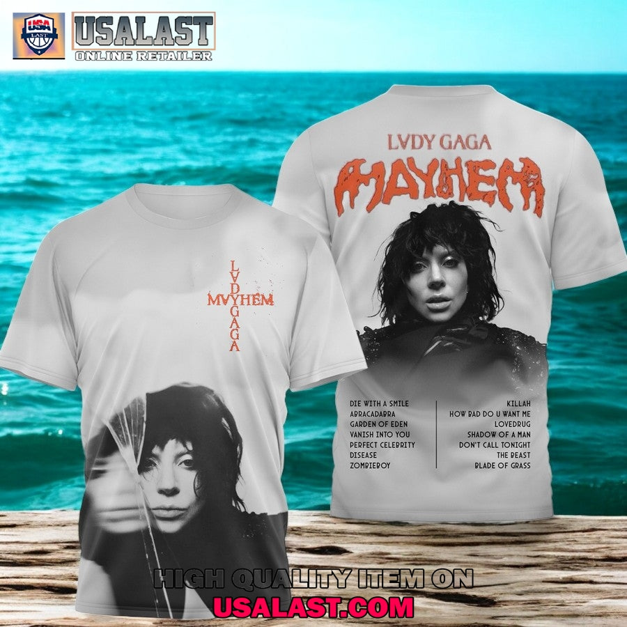 Lady Gaga The Mayhem Ball 2025 Tour 3D Shirt