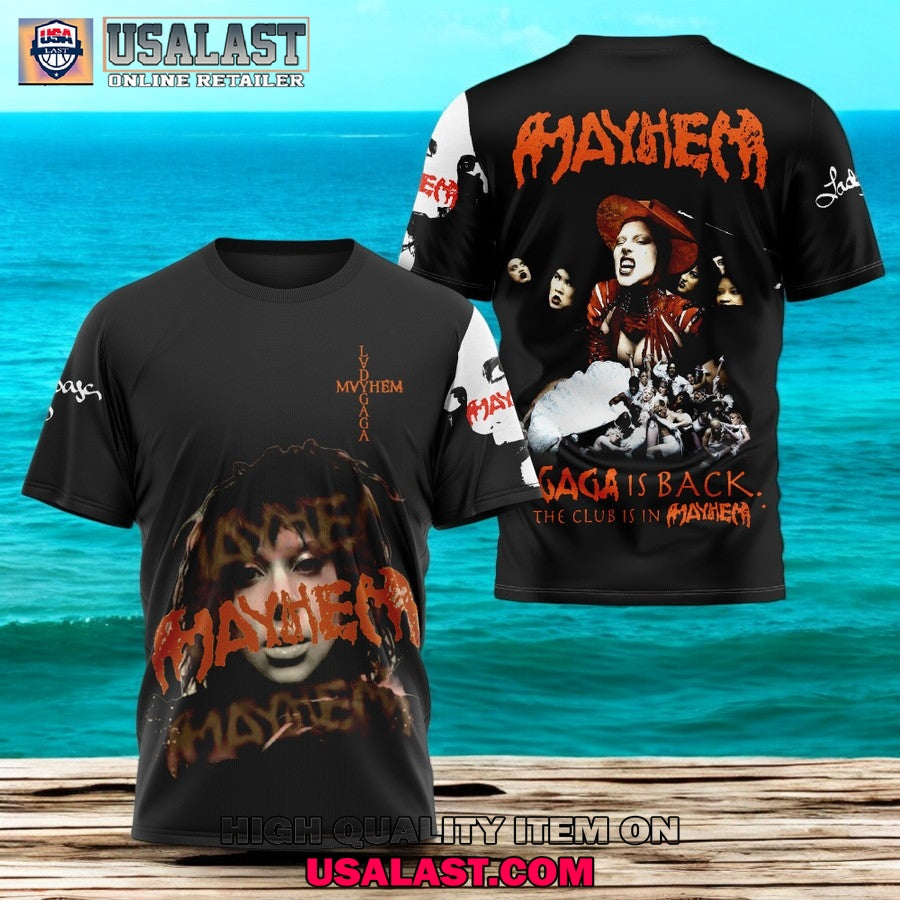 Lady Gaga The Mayhem Ball 2025 Tour 3D Shirt