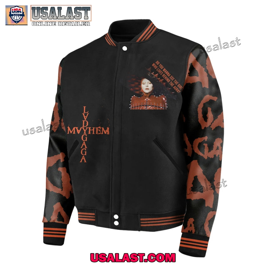Lady Gaga The Mayhem Ball Tour 2025 Baseball Jacket