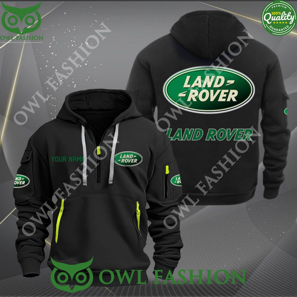 Land Rover British brand Drive Personalized 2d half zipper hoodie