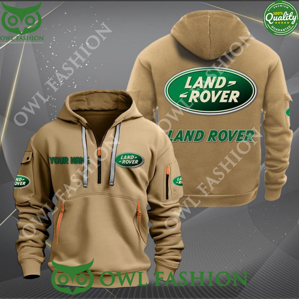 Land Rover British brand Drive Personalized 2d half zipper hoodie