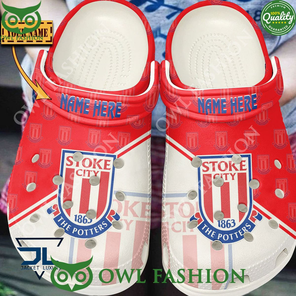 League One EFL Football Club Stoke City F.C Custom Croc