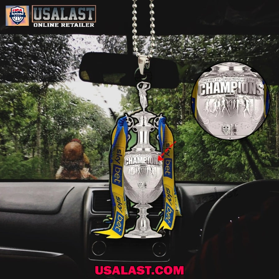 Leeds United 2025 Championship Champions Hanging Ornament