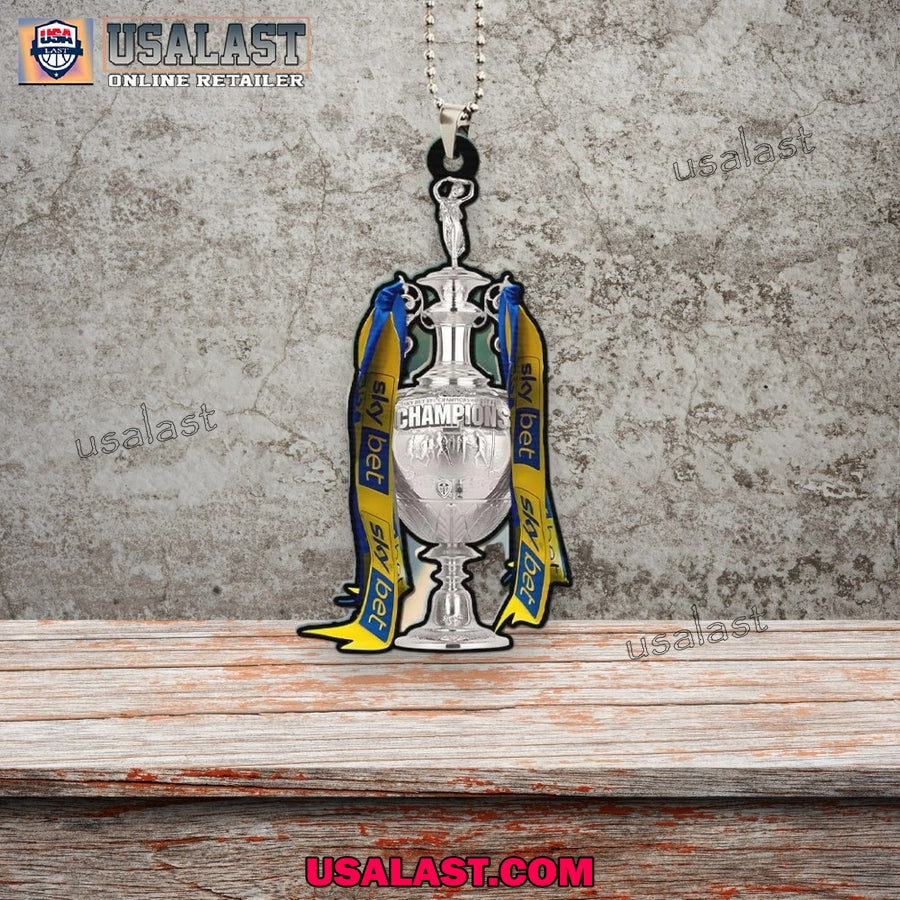 Leeds United 2025 Championship Champions Hanging Ornament