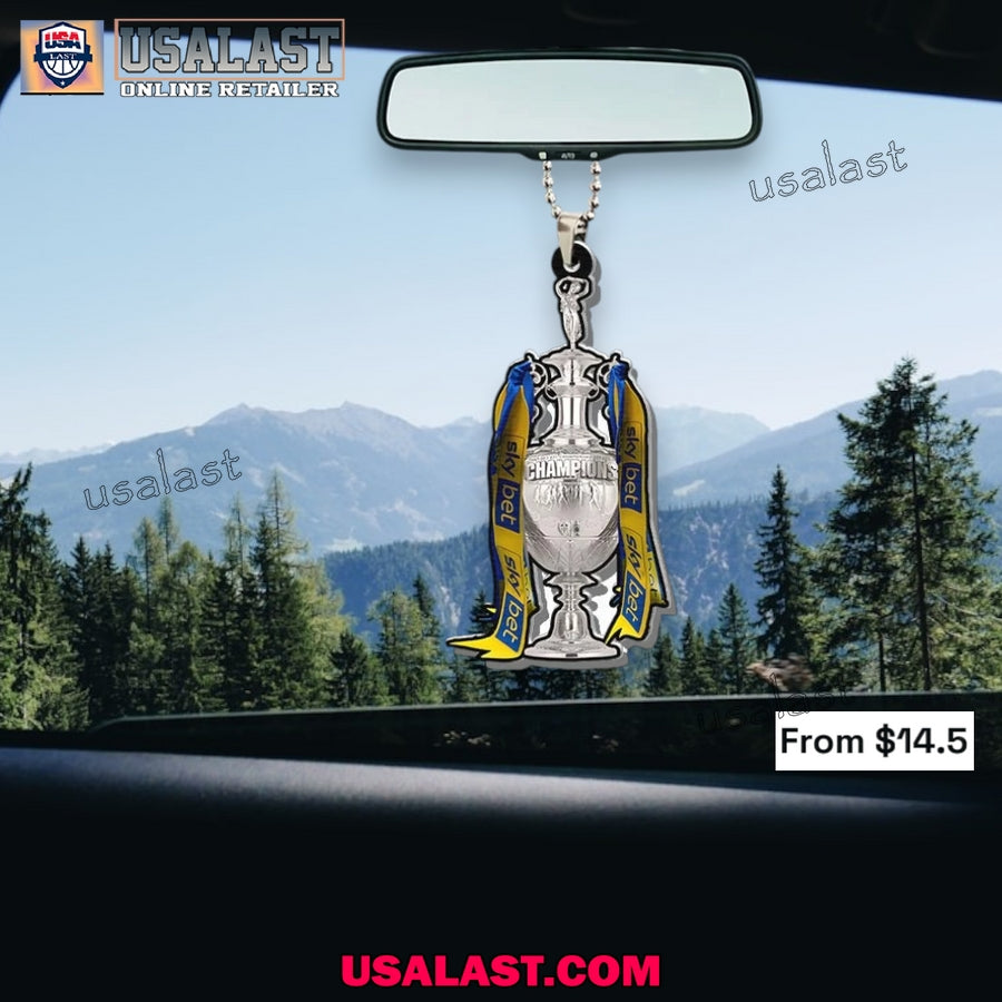 Leeds United 2025 Championship Champions Hanging Ornament