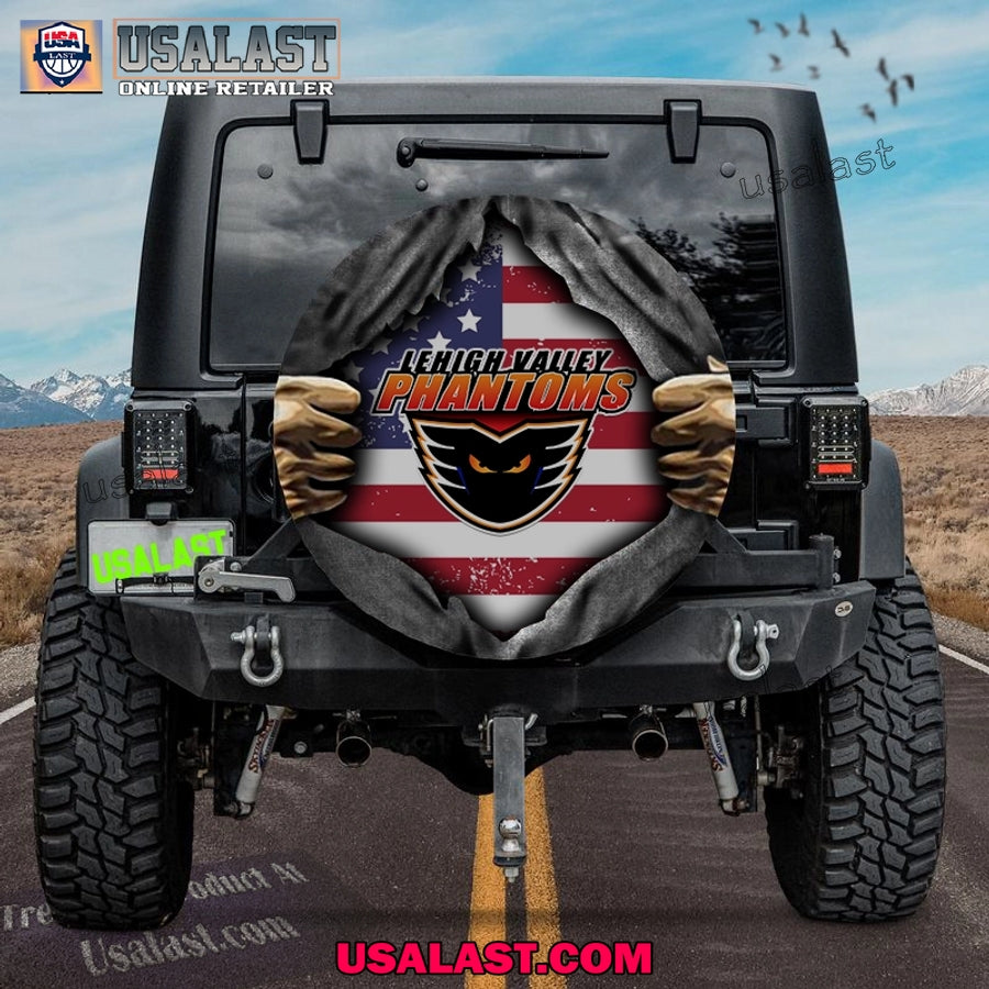 Lehigh Valley Phantoms AHL American Flag Spare Tire Cover