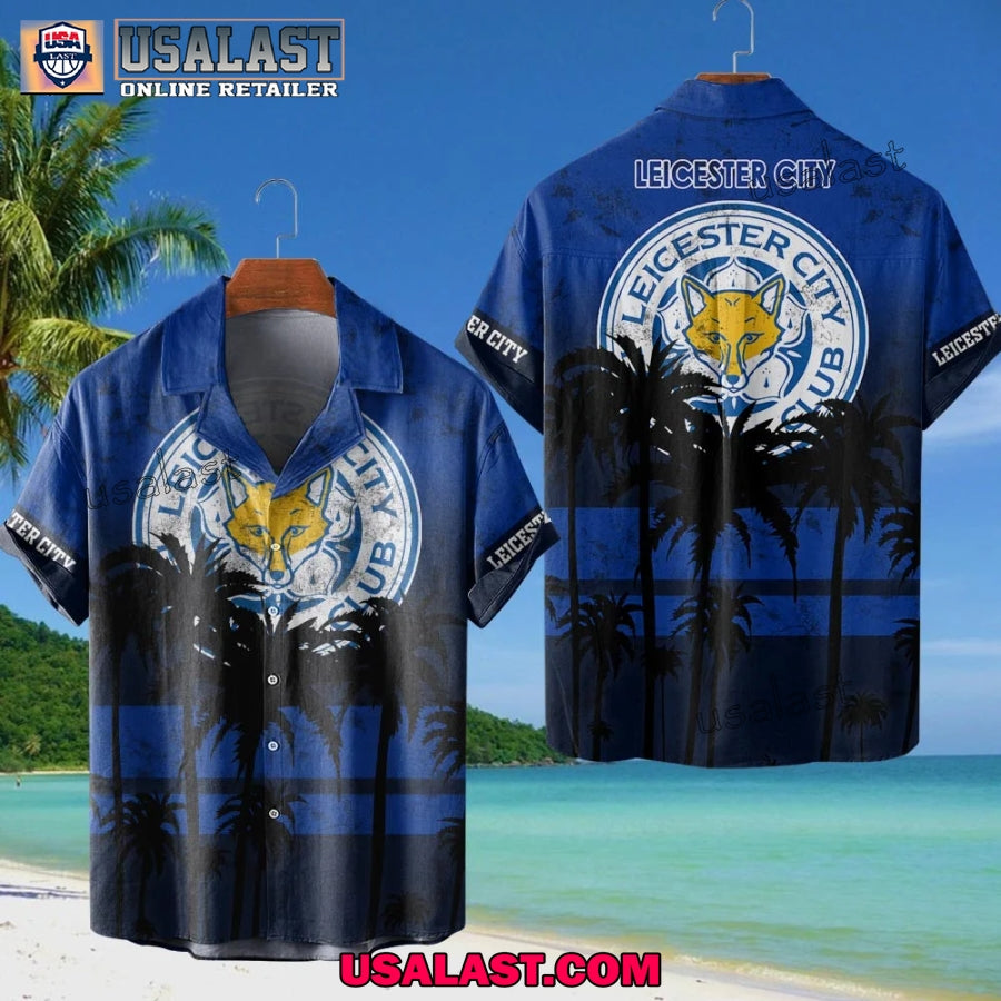 Leicester City FC Coconut Tree Style Hawaiian Shirt