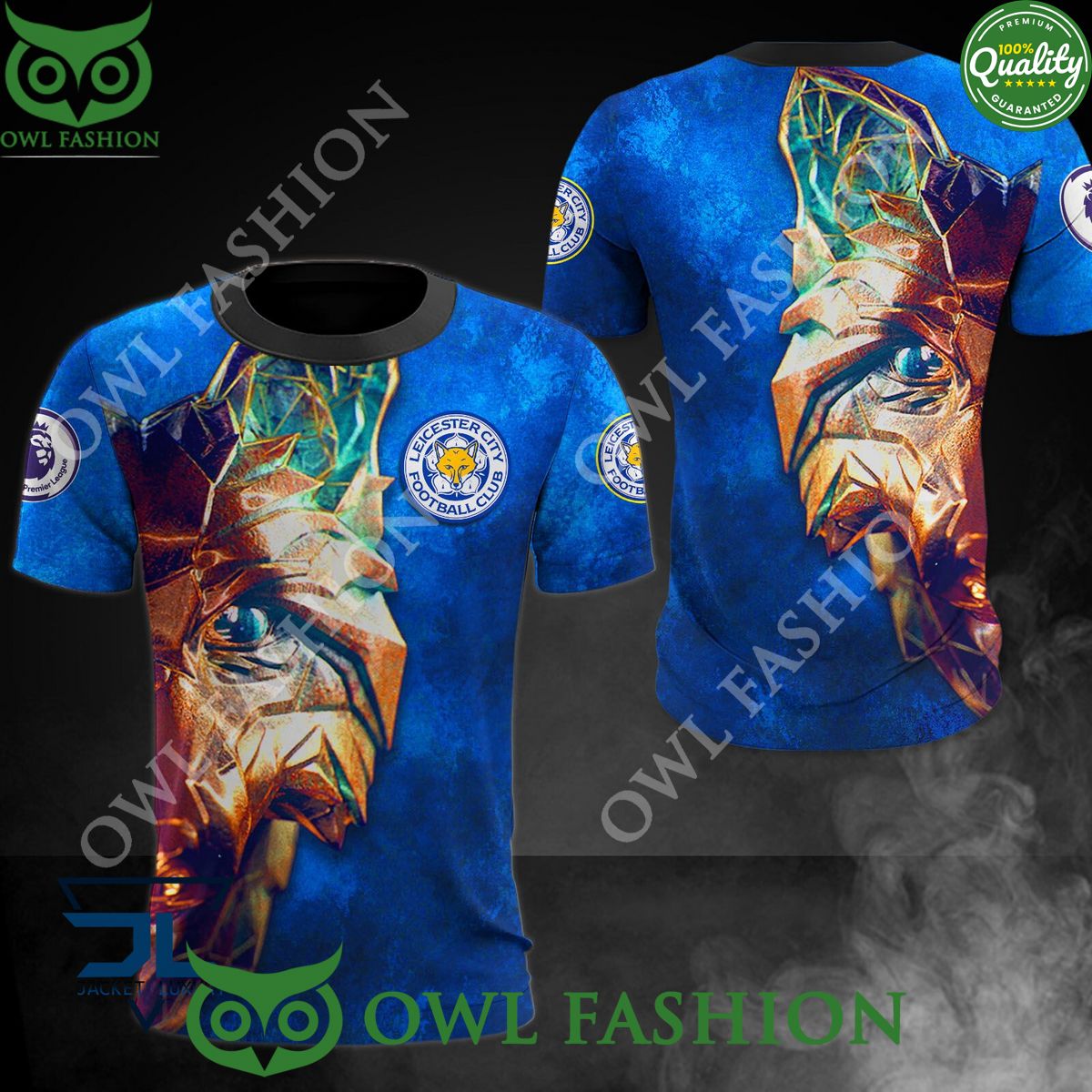 Leicester City FC Diamond Wolf Football 3d hoodie