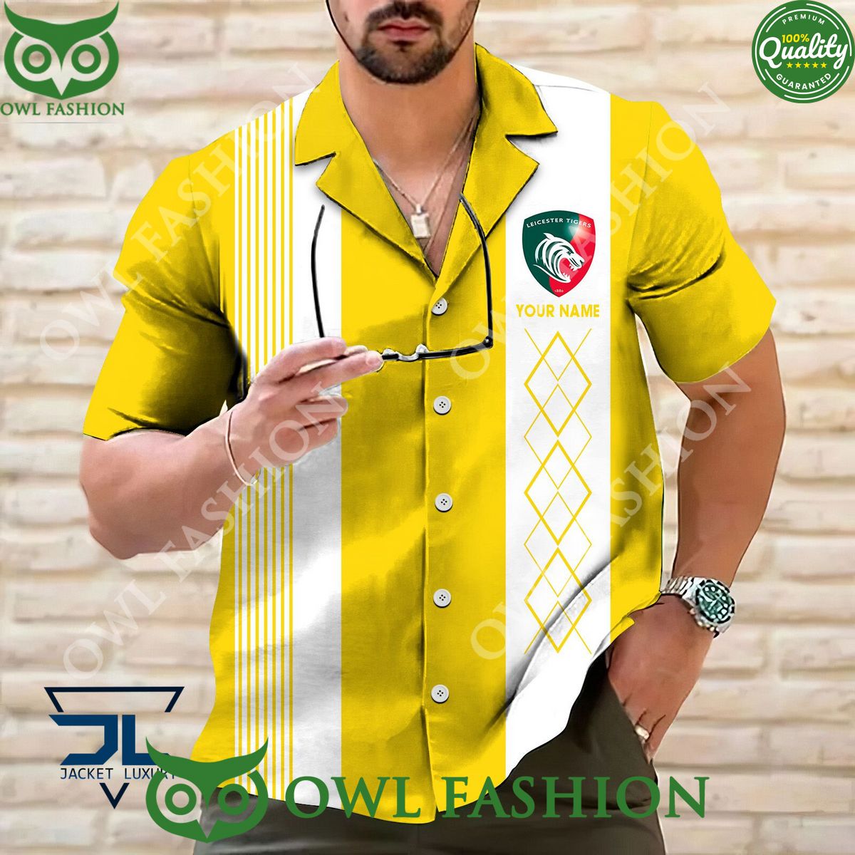 Leicester Tigers Rugby union team Custom name Hawaiian shirt