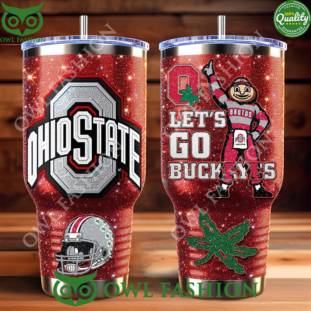 Lets go Buckeyes Ohiostate Football Xmas Tumbler
