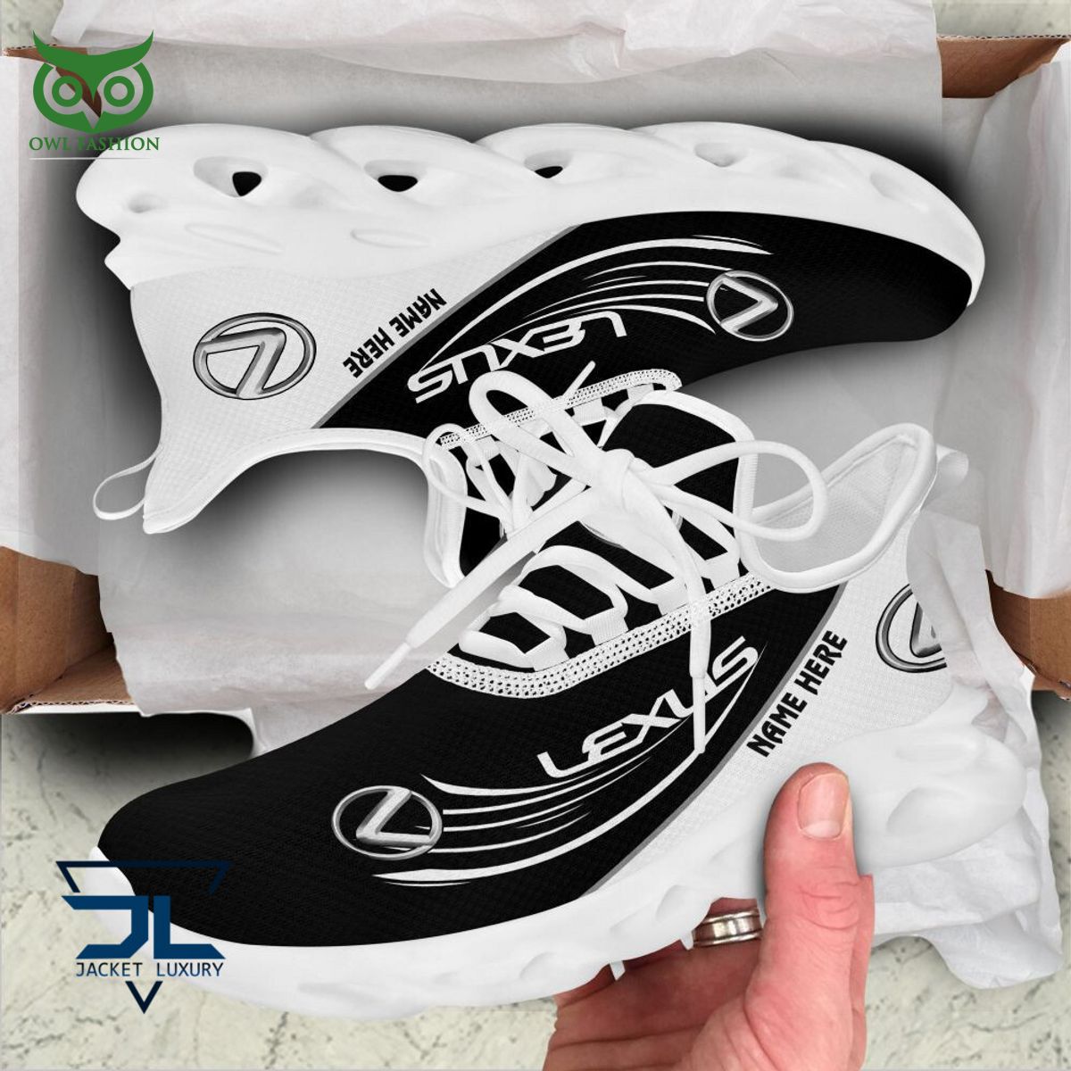 Lexus Car Brand Personalized Max Soul Sneakers