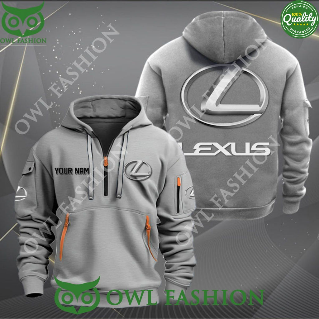 Lexus Motor Company Brand Customized 2d Half Zip Hoodie