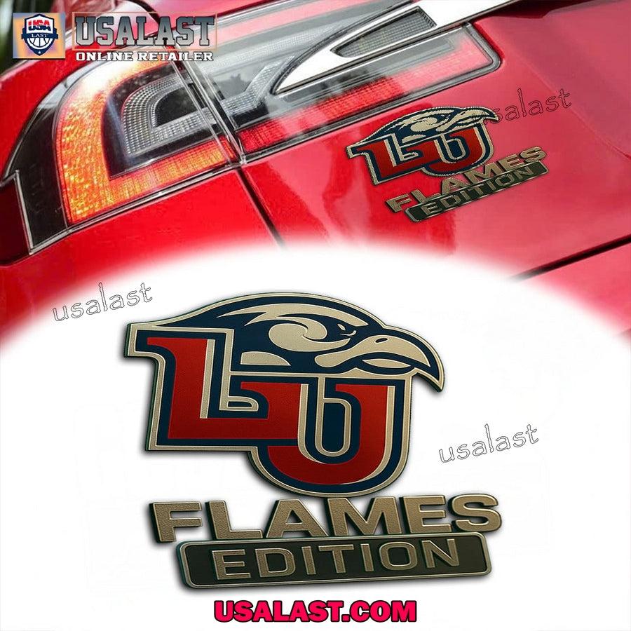 Liberty Flames Premium Car Emblem Custom 3D Badge
