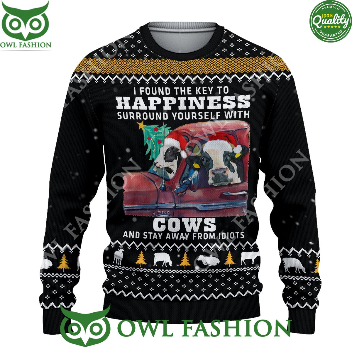 Life with Cows 3D AOP Ugly Sweater Jumper