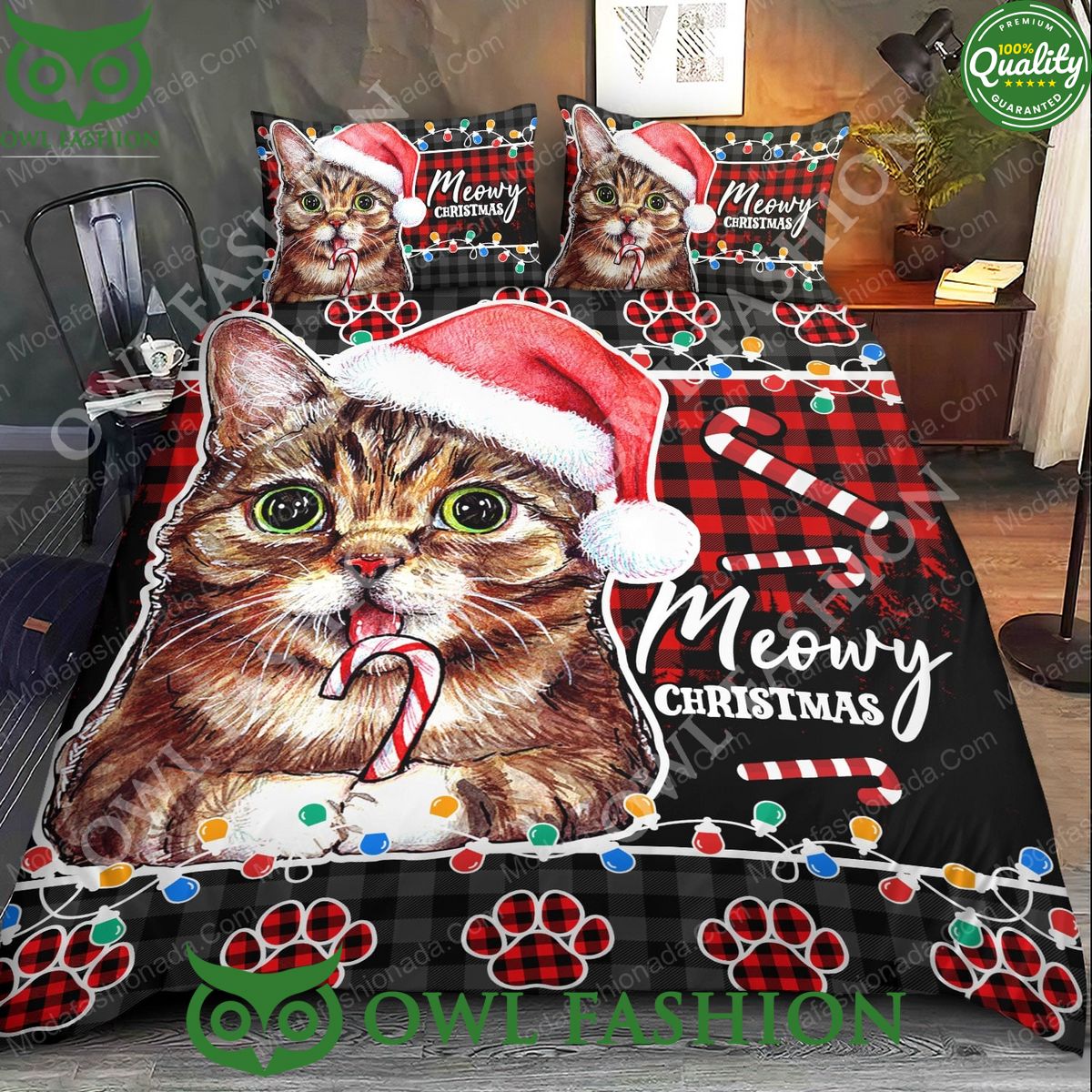 Lil Bub Cat Santa Christmas Limited Bedding Set