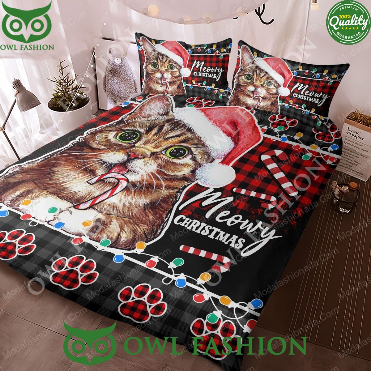 Lil Bub Cat Santa Christmas Limited Bedding Set