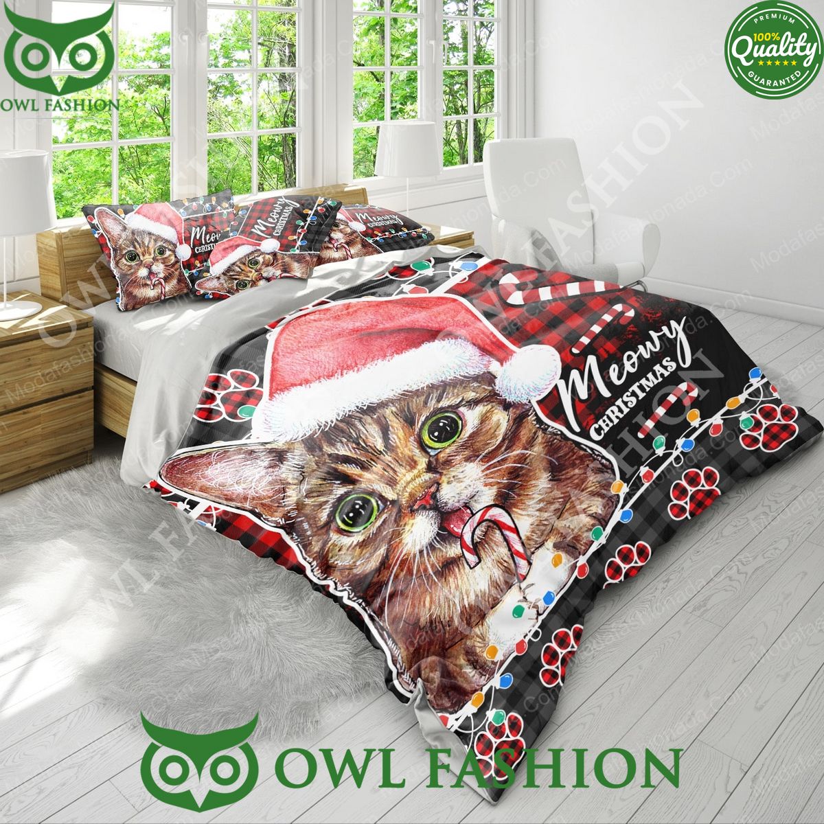Lil Bub Cat Santa Christmas Limited Bedding Set