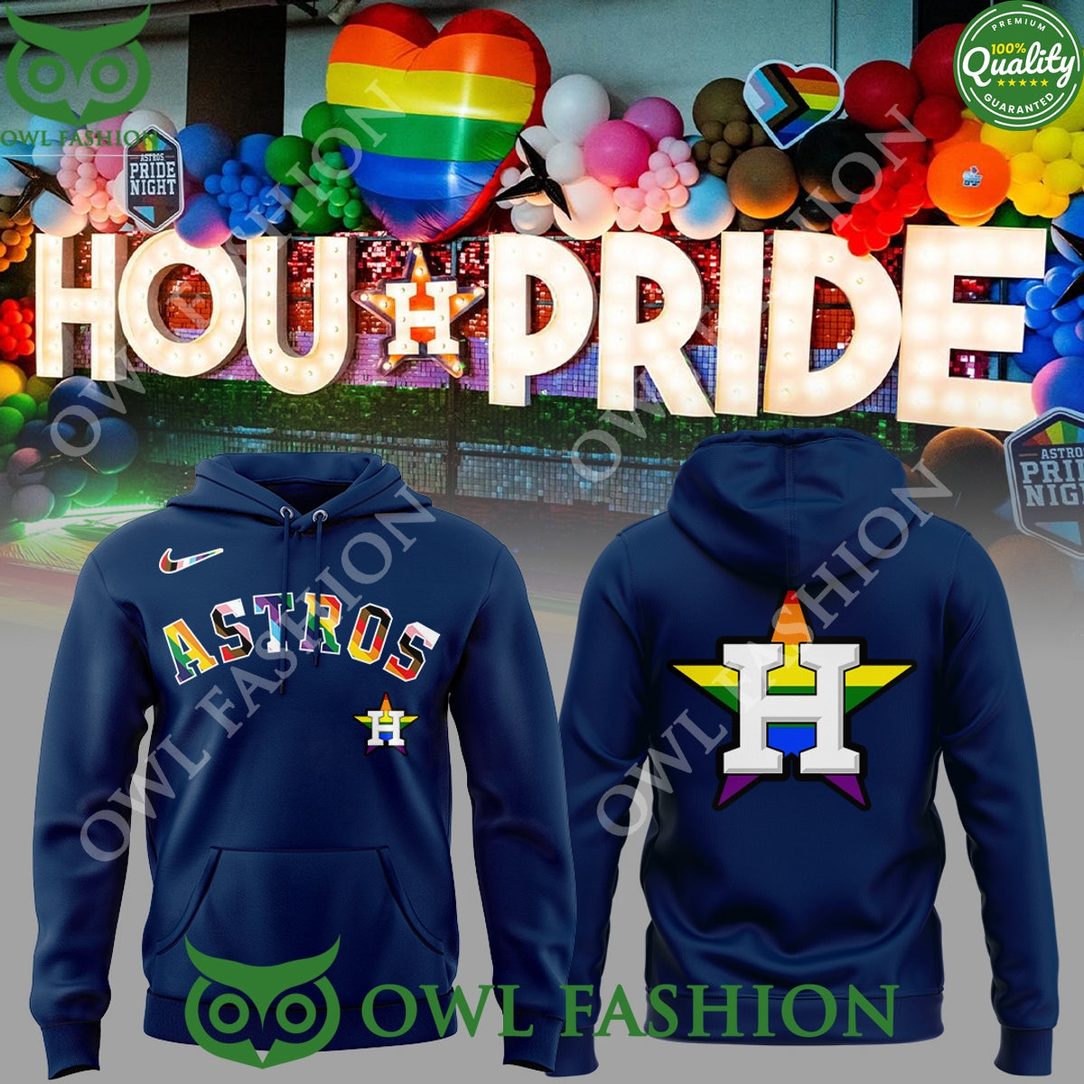 Limited Astros Pride LGBTQ 3d hoodie