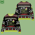 Limited Grinch My Day I’m Booked Ugly Sweater
