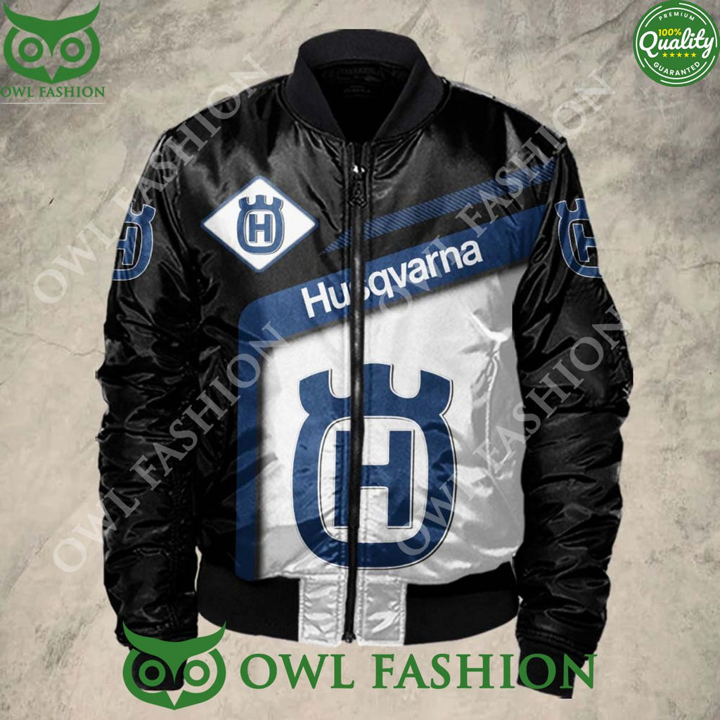 Limited Husqvarna Logo Brand 3D Bomber Jacket