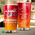 Limited Kansas City Chiefs AFC Champs 2022 Tumbler Cup