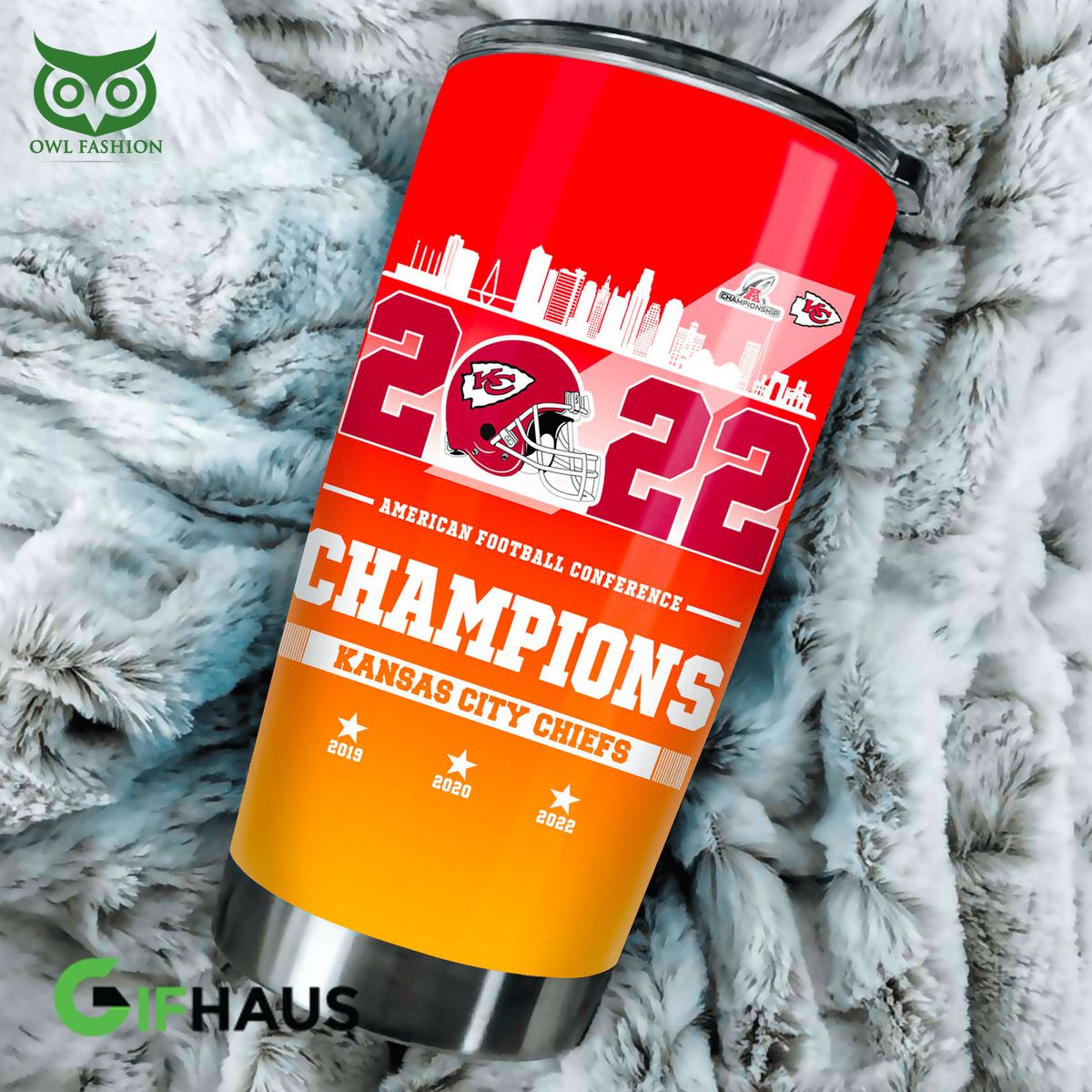Limited Kansas City Chiefs AFC Champs 2022 Tumbler Cup