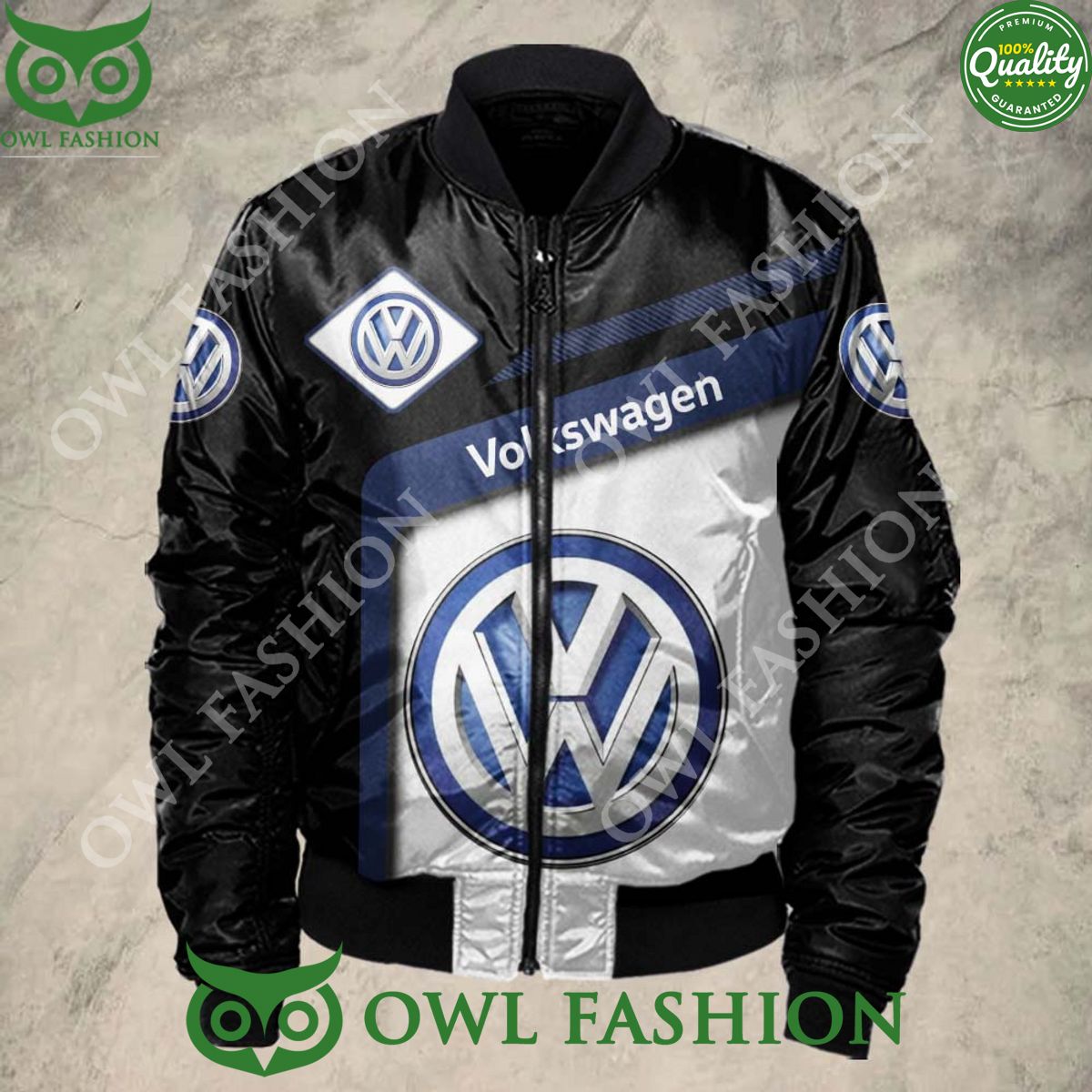 Limited Volkswagen Logo Brand 3D Bomber Jacket