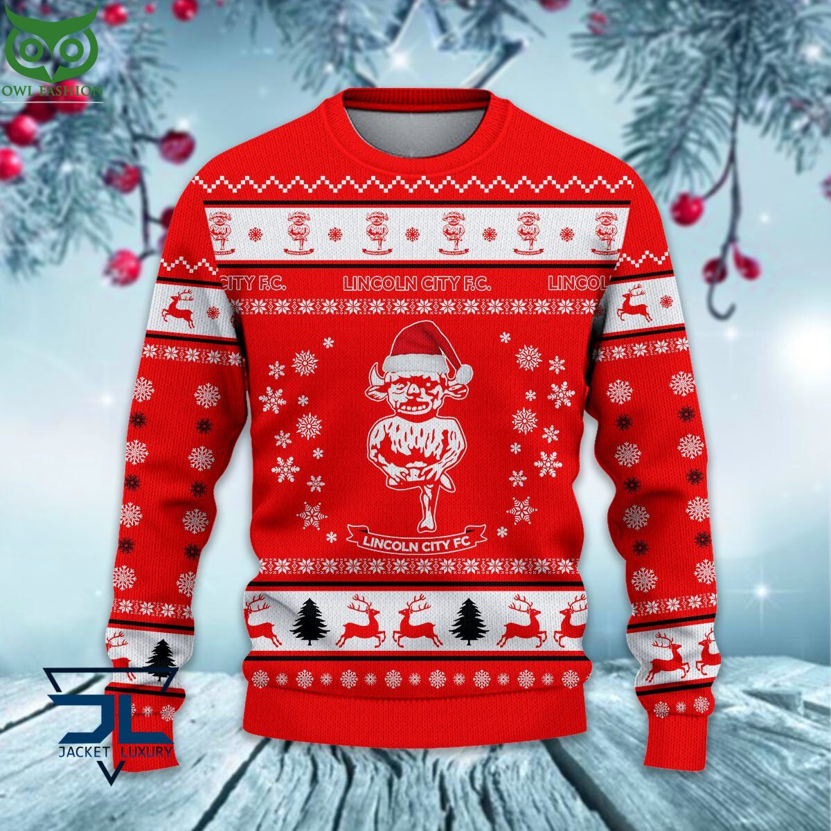 Lincoln City F.C EPL League Cup Ugly Sweater