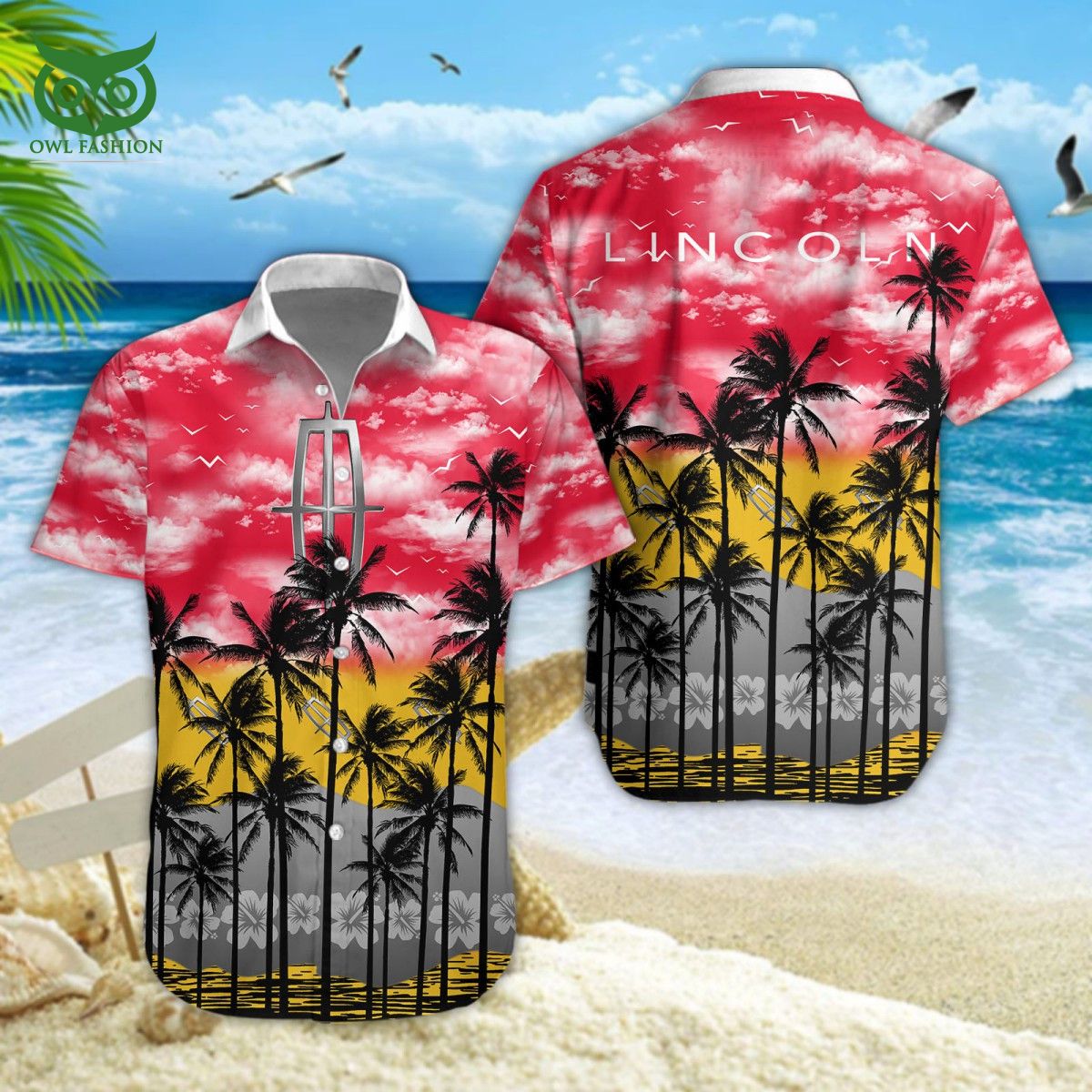 Lincoln Luxury Car Brand Hawaiian Shirt Short