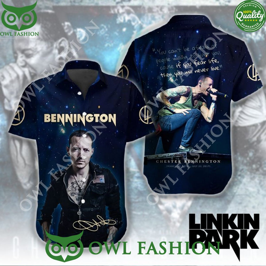 Linkin Park Bennington rock Singer Hawaiian shirt
