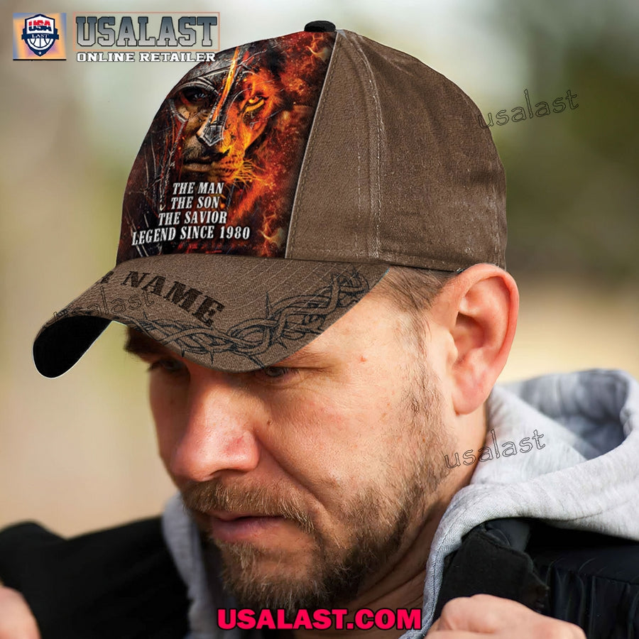 Lion Warrior Face The Man The Son The Savior Classic Cap