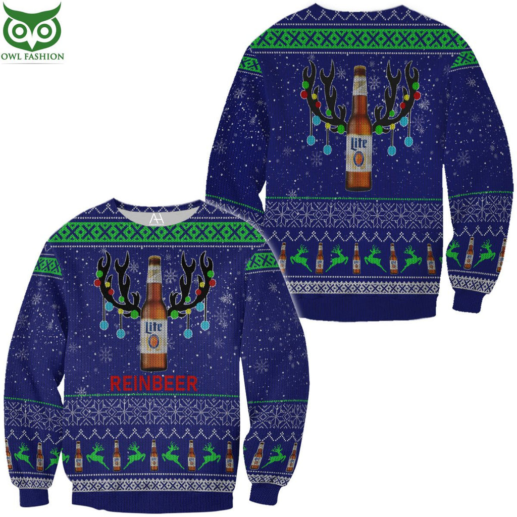 Lite Beer Reinbeer Ugly Sweater Jumpers For Men