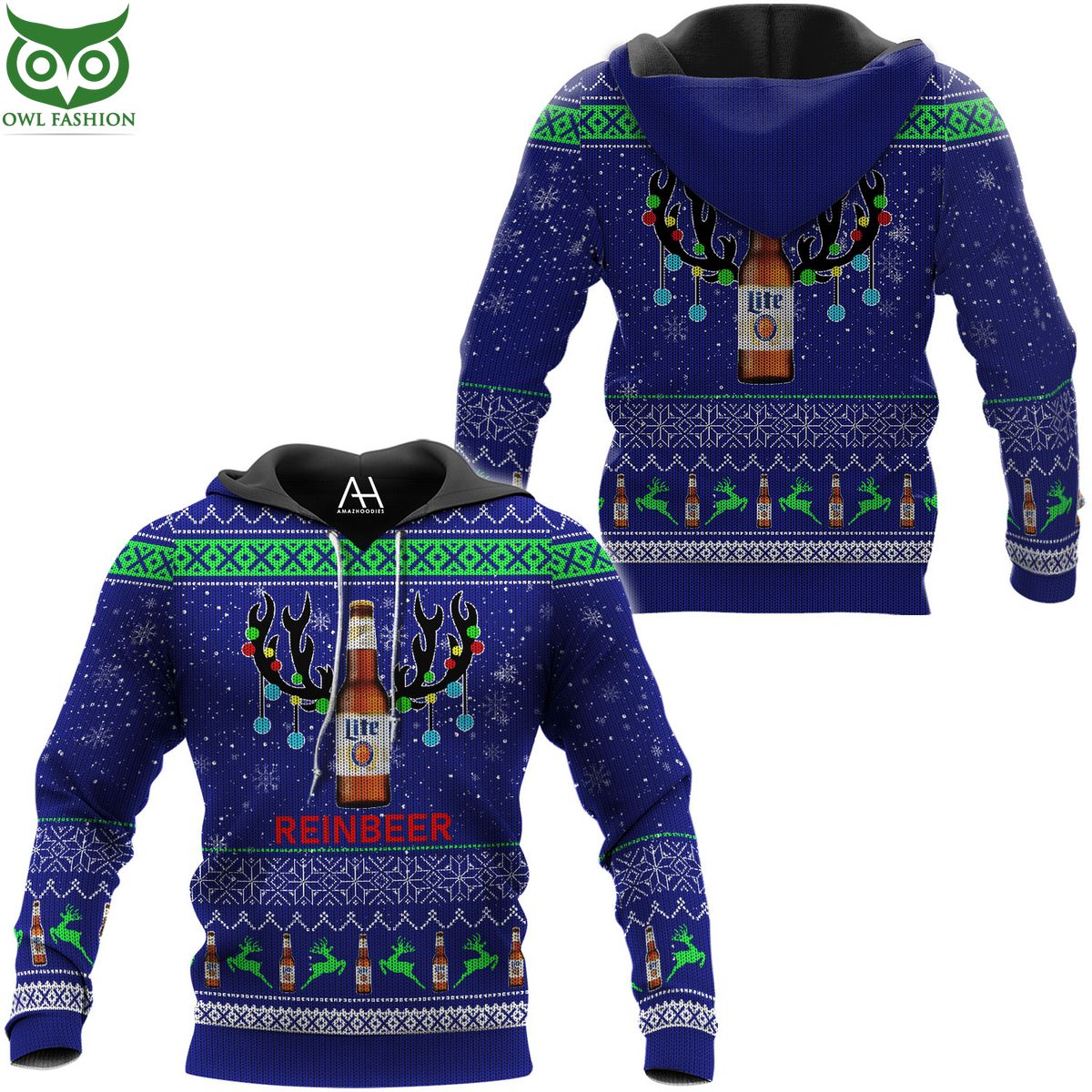 Lite Beer Reinbeer Ugly Sweater Jumpers For Men
