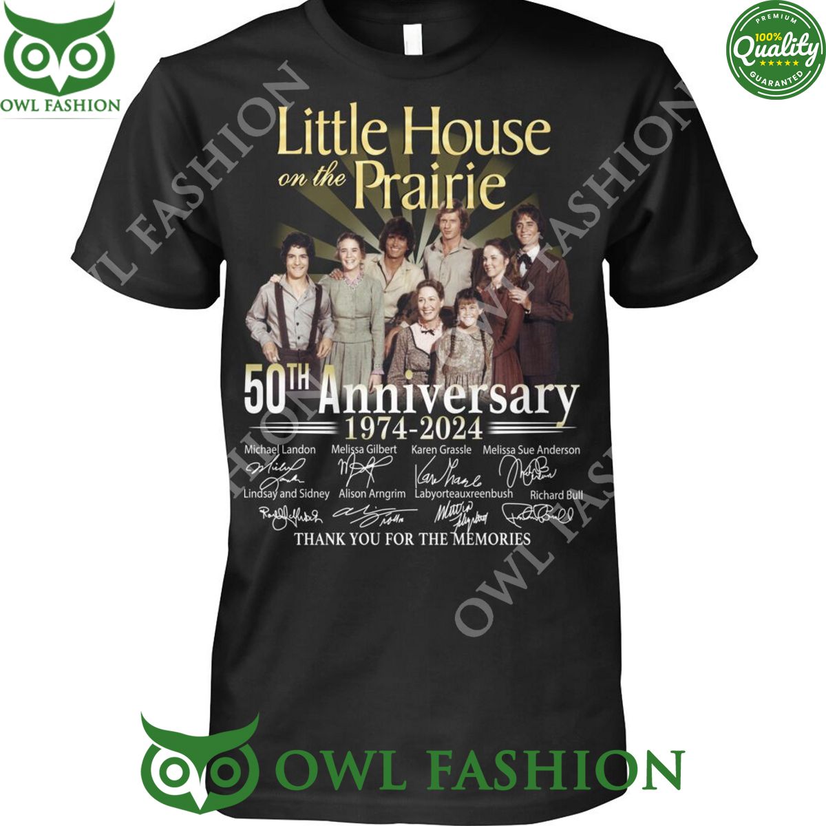 Little House on Prairie 1974 2024 50th Anniversary Memories 2d t shirt