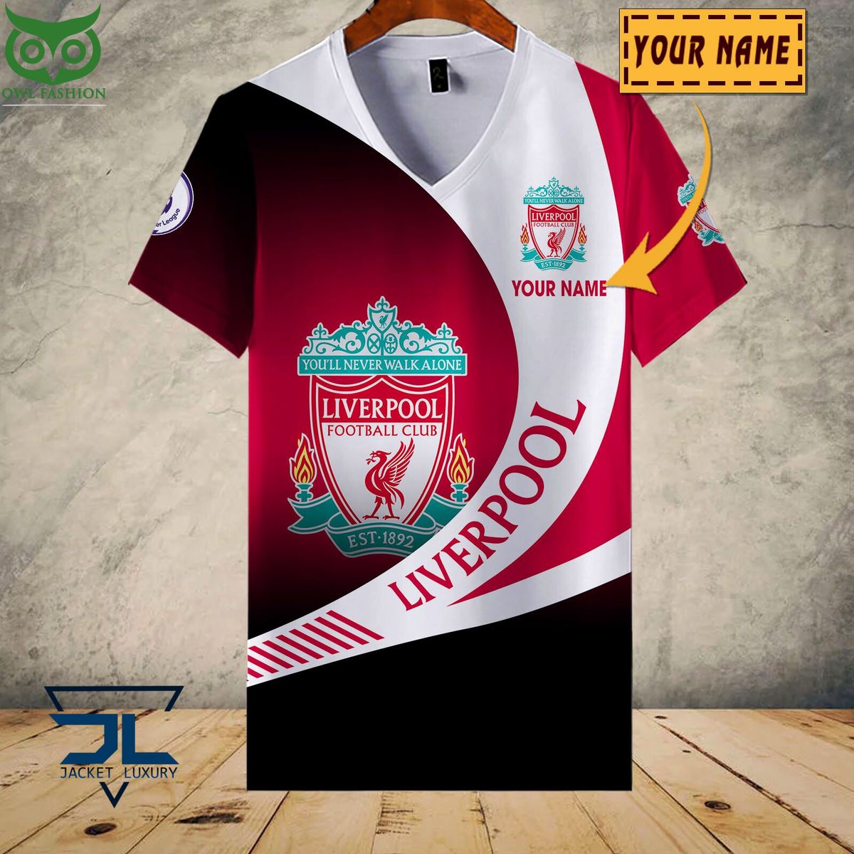 Liverpool F.C Premier League 2023 Customized 3D Polo Tshirt