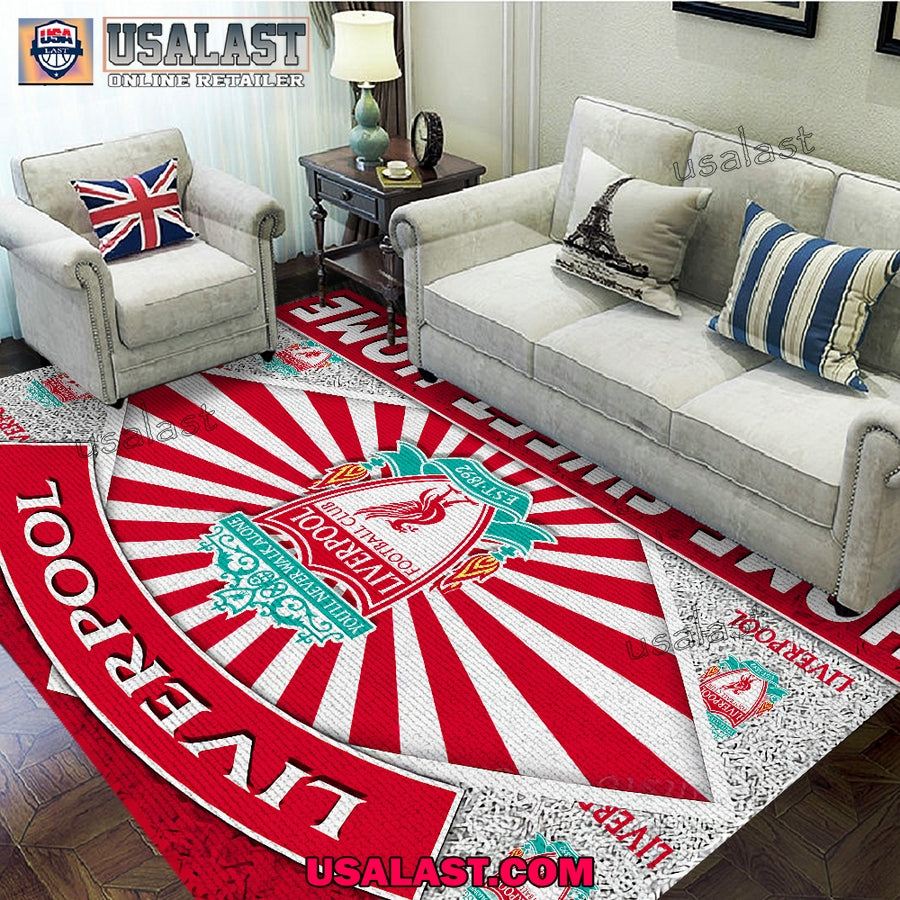 Liverpool FC Premium Rectangular Rug Gift For Fans